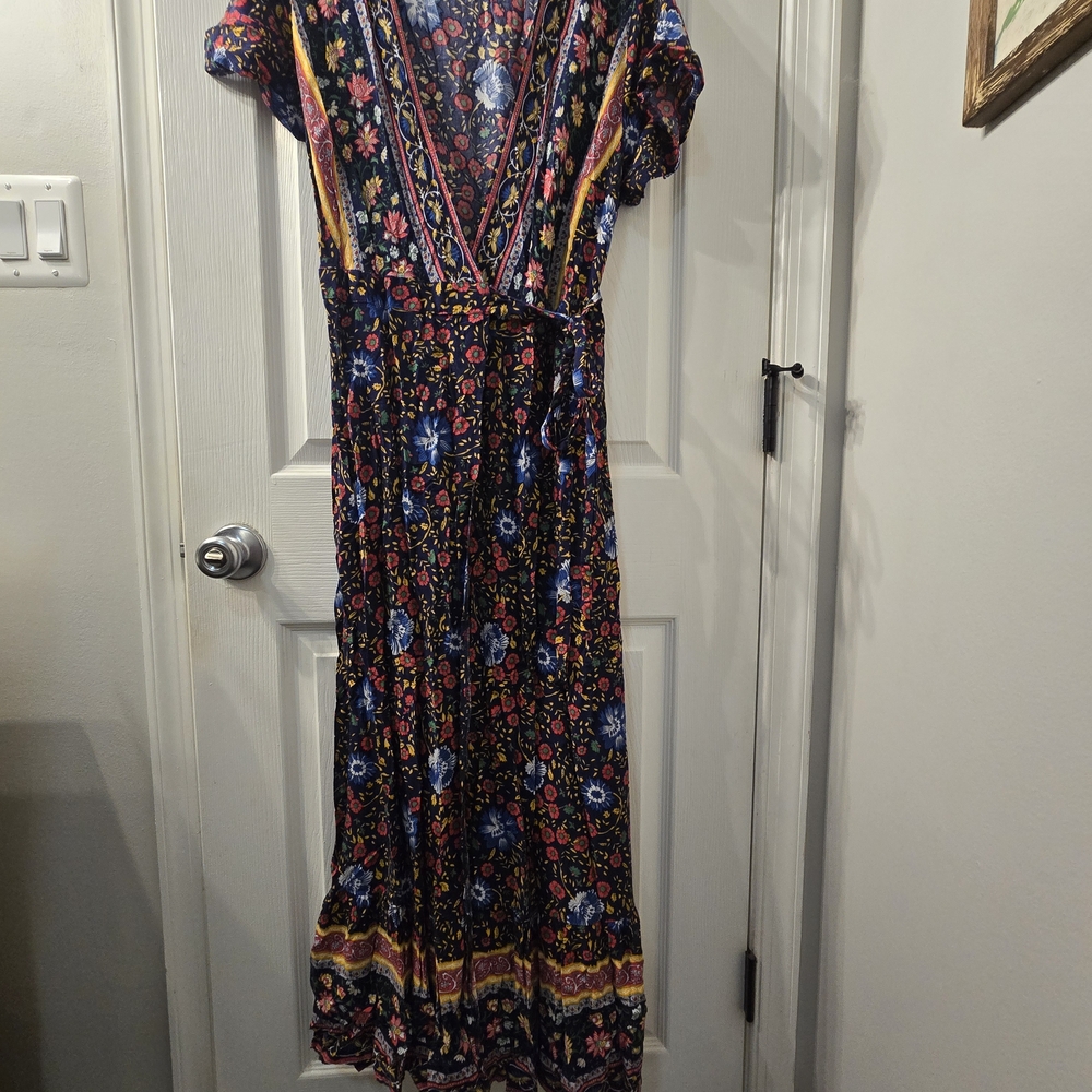 Vibrant Floral Midi Dress